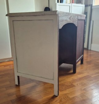 Scrivano vintage in legno massello