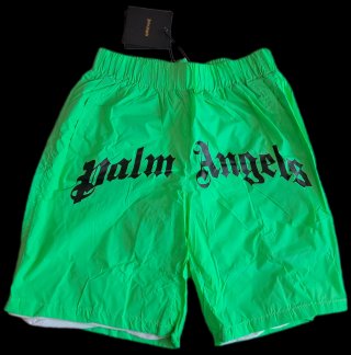 Pantaloncino Mare Palm Angels Verde Fluo Taglia L