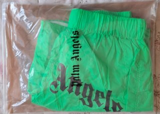 Pantaloncino Mare Palm Angels Verde Fluo Taglia L
