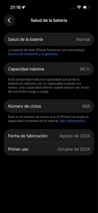 iPhone 16 128 GB Azul