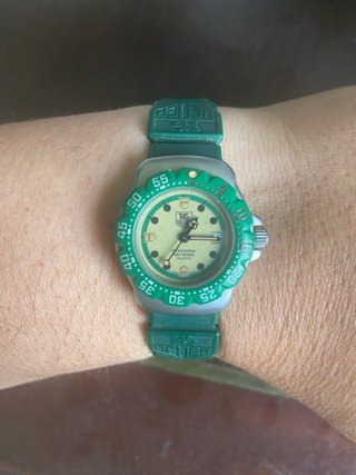 TAG Heuer Mujer 29mm Verde/Plata