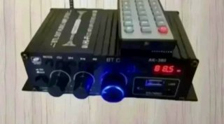 Amplificador AK380 Bluetooth 400W + Mando + Fuente