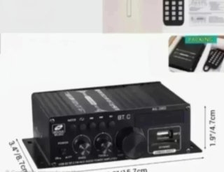 Amplificador AK380 Bluetooth 400W + Mando + Fuente