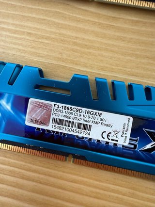 G.Skill Ripjaws X DDR3 16GB (2x8GB) 1866MHz