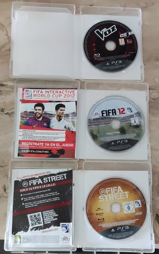 Lote 3 Juegos PS3: FIFA 12, FIFA Street, La Voz