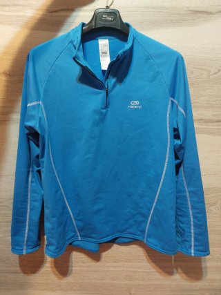 Camiseta Kalenji media cremallera azul M