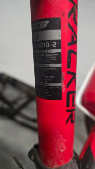 Bicicleta Montaña MTB Roja Talla S