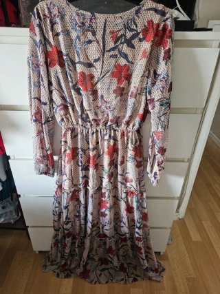 Vestido Boho Estampado Flores Talla Única