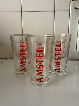 Vasos de Cerveza Amstel