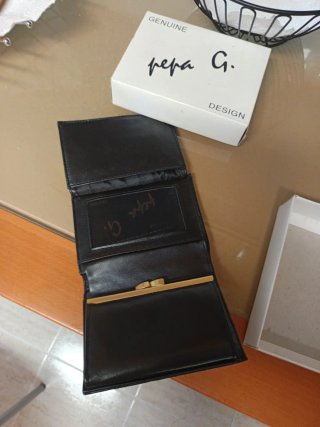Cartera Pepa G. Piel Negra Mujer