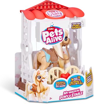Pets Alive juguete interactivo pony establo