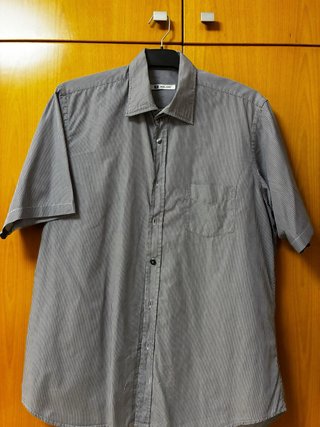 Camisa Royal Shirt Rayas Grises y Blancas
