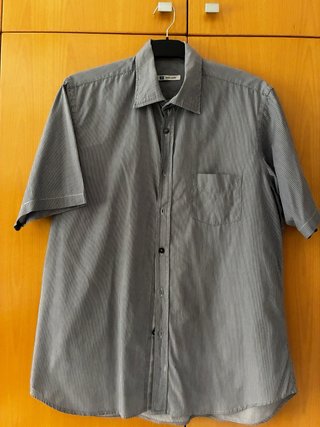 Camisa Royal Shirt Rayas Grises y Blancas