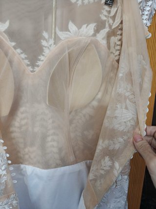 Vestido de Novia Transparencias Encaje