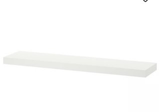 8 Estantes de madera blanca IKEA