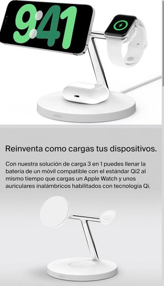 Belkin BoostCharge Pro Cargador Magnético iOS