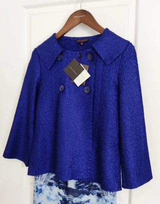 Vestido Adolfo Dominguez Estampado Azul