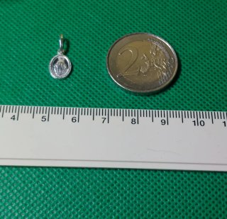Medalla de la Virgen Milagrosa de Plata de Ley
