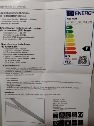 Tira LED Nityam 3M con Detector