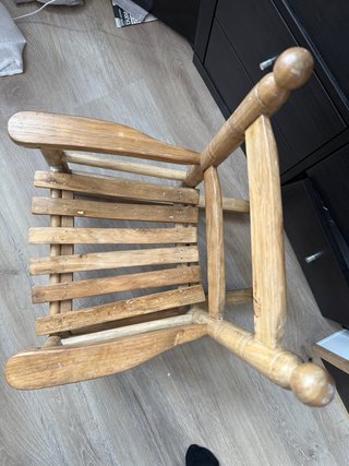 Silla mecedora niño madera Encantadora y atemporel