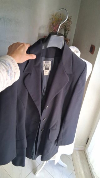 Giacca elegante in fresco lana blu