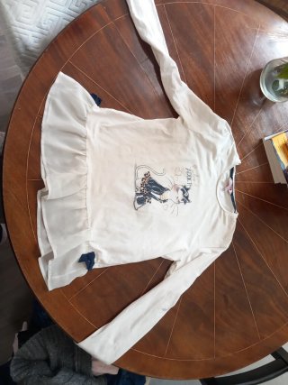 Camisetas manga larga niña. 5€ por cada una.