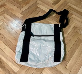 Bolso tipo bandolera CK Unisex Blanco y Negro