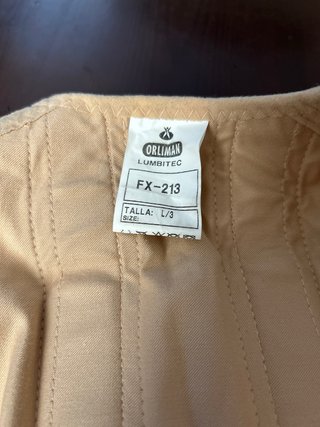 Faja correctora espalda beige talla L