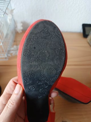 Zapatos de tacón coral