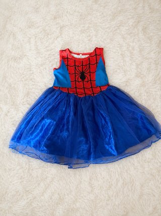 Disfraz Spiderman Niña Tutú Azul