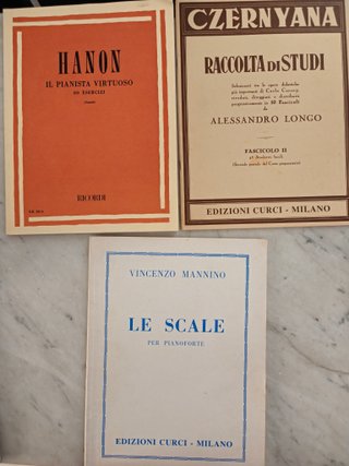 Libri spartiti pianoforte Hanon Czerny