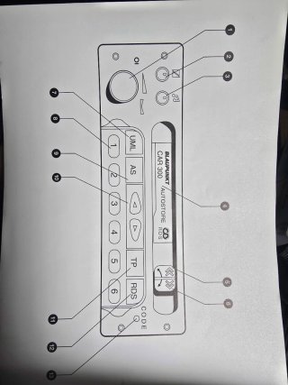 Manual Opel Radio CAR 300