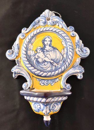 Benditera cerámica Talavera antigua