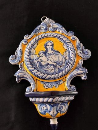 Benditera cerámica Talavera antigua