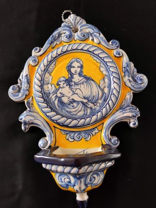 Benditera cerámica Talavera antigua