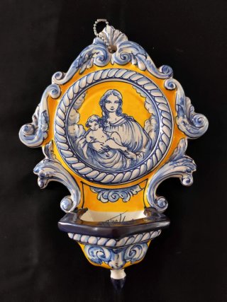Benditera cerámica Talavera antigua