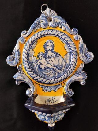 Benditera cerámica Talavera antigua