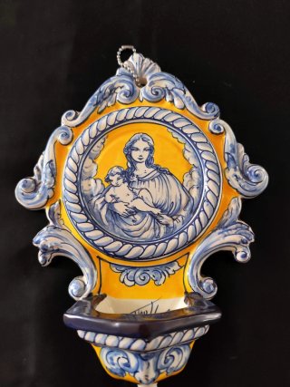 Benditera cerámica Talavera antigua