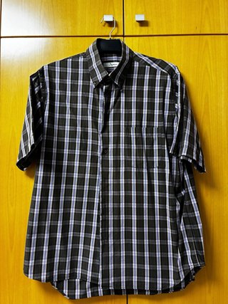 Camisa Ingram cuadros marrón y morado