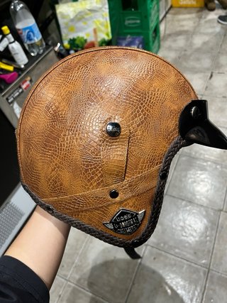 Casco Boss Original Helmets Piel Marrón