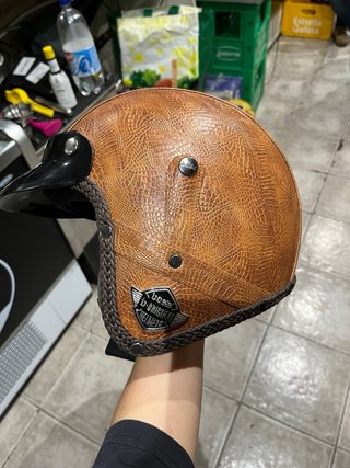 Casco Boss Original Helmets Piel Marrón