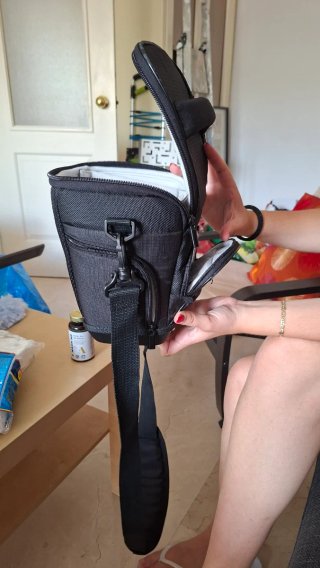 Funda para cámara fotográfica negra