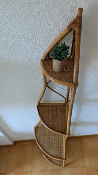 Conjunto dormitorio mimbre natural