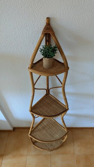 Conjunto dormitorio mimbre natural