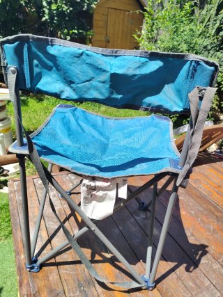 Silla plegable camping Quechua azul