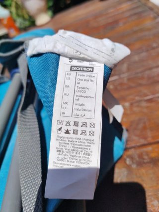 Silla plegable camping Quechua azul