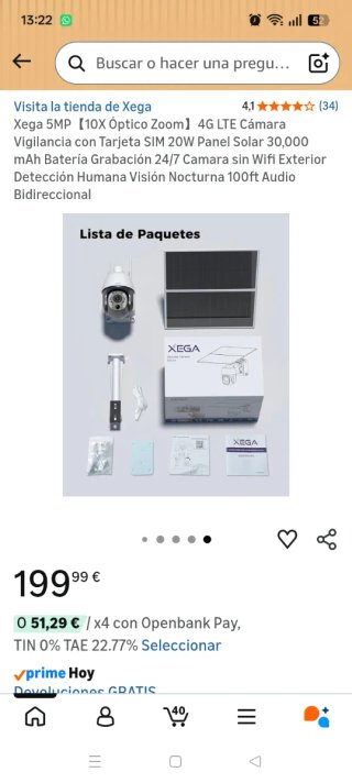 Cámara de seguridad XEGA KG-21