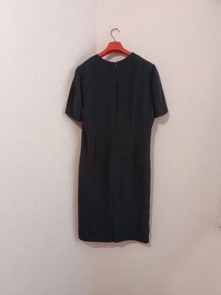 Vestido y abrigo a juego gris fiesta talla 50