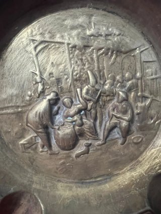 2 Portacenere antichi in ottone