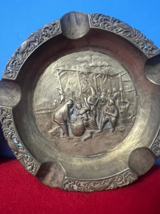 2 Portacenere antichi in ottone